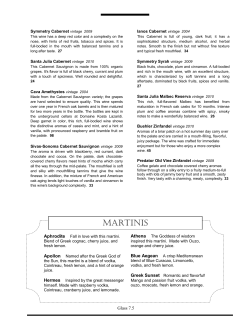 martinis - Apollon Restaurant