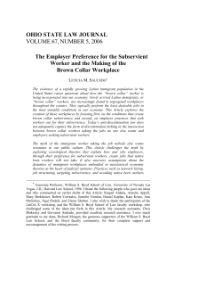 The Employer Preference for the Subservient Worker and the