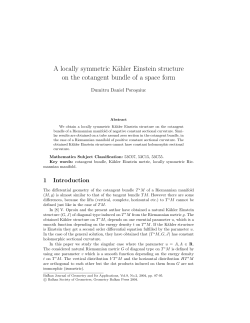 A locally symmetric K&auml;hler Einstein structure on the cotangent
