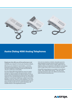 Aastra Dialog 4000 Analog Telephones
