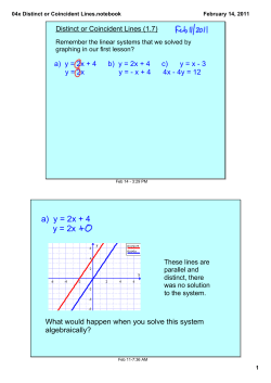 04x Distinct or Coincident Lines.notebook