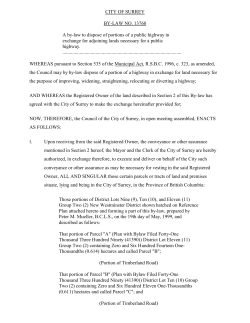 CITY OF SURREY BY-LAW NO. 13760 A by