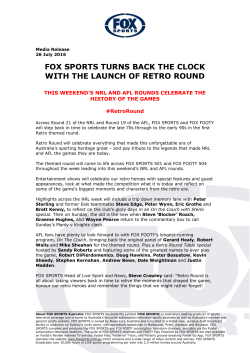 fox sports turns back the clock with the launch of retro round