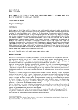 1 FACTORS AFFECTING ACTUAL AND ADJUSTED 90