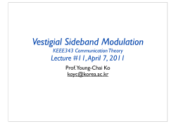 Vestigial Sideband Modulation