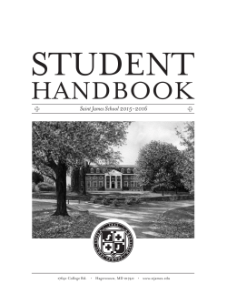 Student Handbook - Saint James School