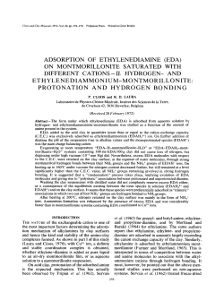 adsorption of ethylenediamine (eda)