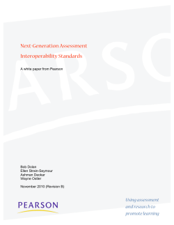 Next Generation Assessment Interoperability Standards