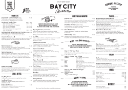 Menu - Bay City Burrito