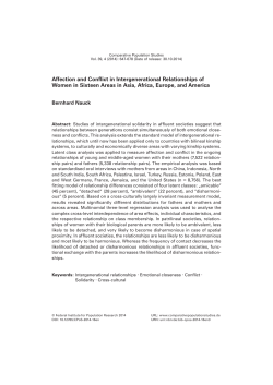 Affection and Conflict in Intergenerational Relationships of Women