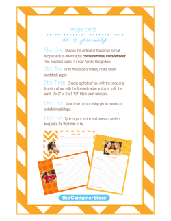 Picture-Perfect Recipe Cards