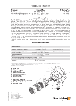 SR 200 - Sundstr&ouml;m Safety AB