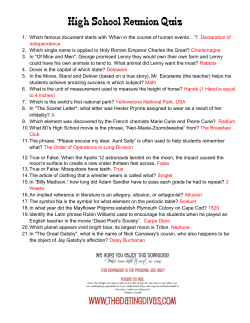 1. Which famous document starts with &bdquo;When in the course of human