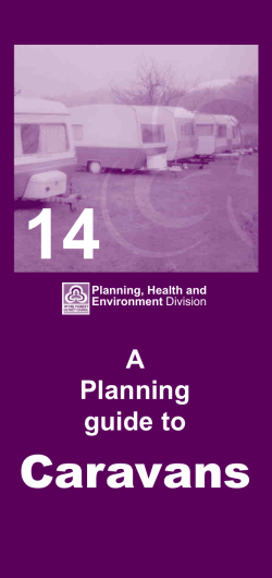 guide to caravans - Wyre Forest District Council