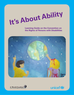 It`s About Ability: Learning Guide on the Convention on the Rights of