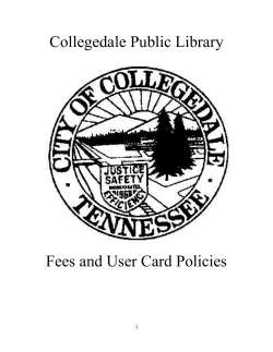 Library Fees and Policies