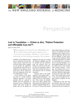 Lost in Translation &mdash; &iquest;C&oacute;mo se dice, &ldquo;Patient Protection and