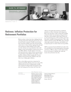 Retirees: Inflation Protection for Retirement Portfolios