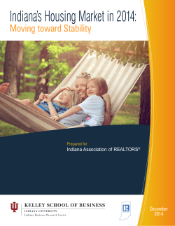 Indiana`s Housing Market in 2014 - Indiana Business Research Center