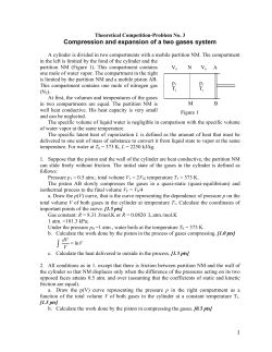 Compression and expansion of a two gases system 1