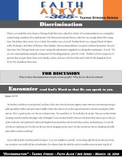 Discrimination - Forcey Bible Church