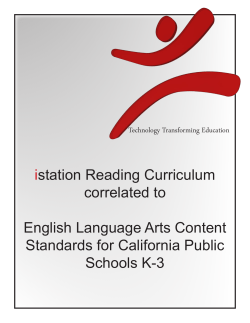 istation Reading Curriculum correlated to English Language Arts