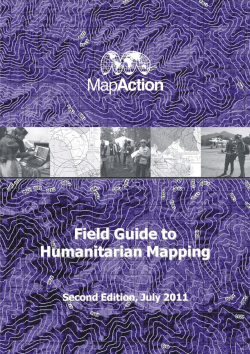 MapAction field guide to humanitarian mapping
