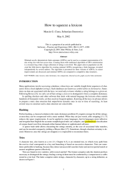 How to squeeze a lexicon