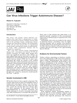 Can Virus Infections Trigger Autoimmune Disease? - Direct-MS