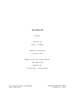 THE SIXTH GUN by Ryan Condal