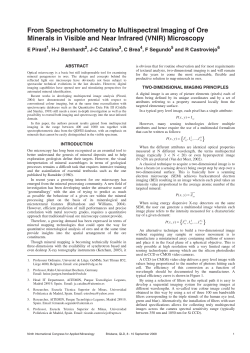 From Spectrophotometry to Multispectral Imaging of Ore Minerals in