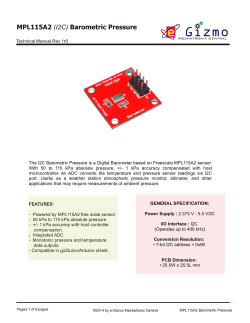 MPL115A2 (I2C) Barometric Pressure - E