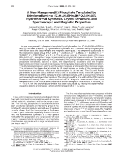 A New Manganese(II) Phosphate Templated by Ethylenediamine