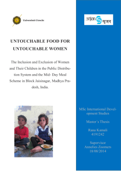 untouchable food for untouchable women