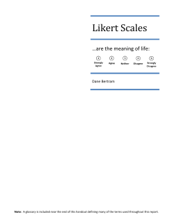 Likert Scales