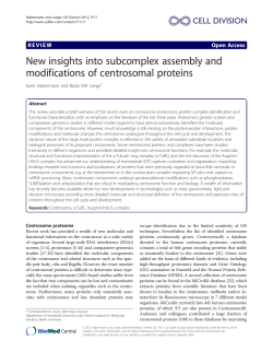New insights into subcomplex assembly and modifications of