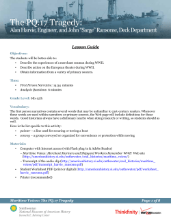 The PQ.17 Tragedy: - National Museum of American History