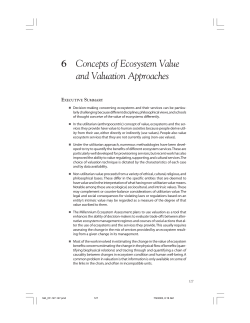 06. Concepts of Ecosystem Value and Valuation Approaches