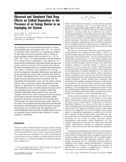 Observed and Simulated Fluid Drag Effects on Colloid Deposition in