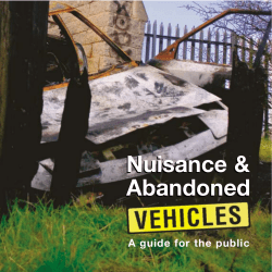 Encams Guide to Nuisance and Abandoned Vehicles
