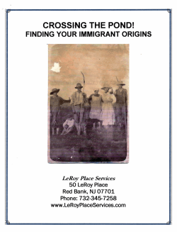 Outline - Middlesex Genealogical Society