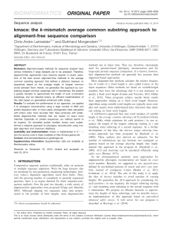 kmacs: the k-mismatch average common substring approach to