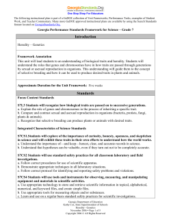 Framework - Genetics and Heredity