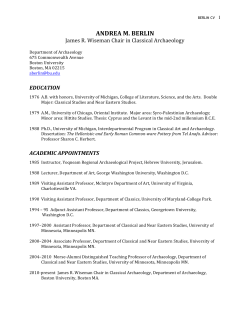 andrea m. berlin - Boston University