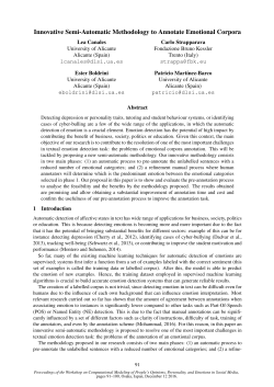 Innovative Semi-Automatic Methodology to Annotate Emotional