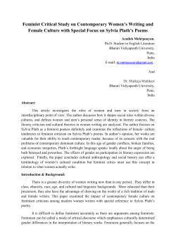 Feminist Critical Study on Contemporary Women`s Writing and