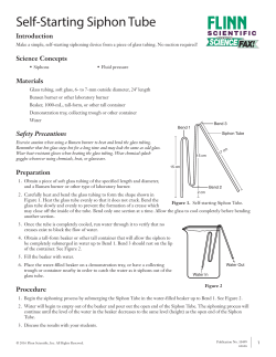 Self-Starting Siphon Tube