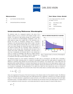 Understanding Reference Wavelengths