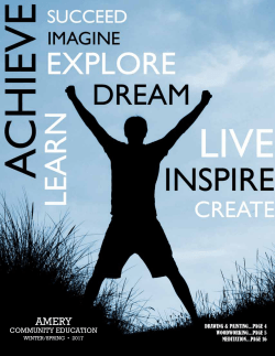 community education - School District of Amery