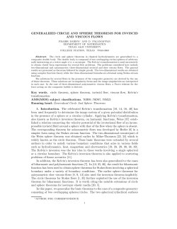 GENERALIZED CIRCLE AND SPHERE THEOREMS